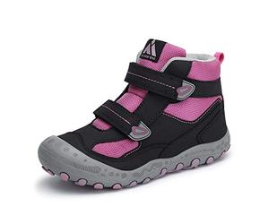 Mishansha Unisex Niños Zapatos de Senderismo para Antideslizante y Ligero Botas para Niña Botas de Montaña Violeta Erika 35 EU
