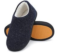 Mishansha Zapatillas Casa Hombre Invierno Pantuflas Hombre Cálido Zapatillas de Andar por Casa Cerradas Forrado Memory Foam Pantuflas de Invierno Azul,Gr.44