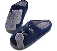 Mishansha Zapatillas de Casa Pantuflas para Invierno Chauds Azul 40-41 EU
