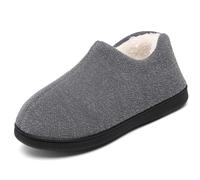 Mishansha Zapatillas Invierno Hombre Mujer Cálido Peluche New Gris 41 EU