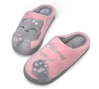 Mishansha Zapatillas Invierno Mujer Casa Zapatos Antideslizante Caliente Pantuflas Casa Cómodas Suave Slippers Suela de Goma Rosa Gr 35/36 EU (Tamaño del Fabricante 36/37EU)