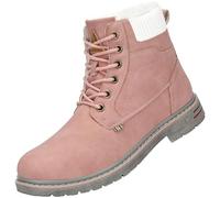 Mishansha Zapatos de Invierno Fur Forradas Botas de Nieve Rosa 37 EU