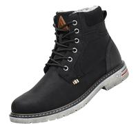 Mishansha Zapatos de Invierno Fur Forradas Botas de Nieve Schwarz 46 EU