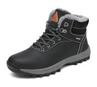 Mishansha Zapatos de Invierno Hombre Botas de Nieve Mujer Zapatillas Montaña Botines Forro Trekking Negro 43