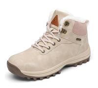 Mishansha Zapatos de Invierno Hombre Botas Nieve Mujer Impermeable Zapatillas Montaña Botines Forro Trekking Beis 42