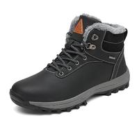 Mishansha Zapatos de Invierno Hombre Botas Nieve Mujer Impermeable Zapatillas Montaña Botines Forro Trekking Negro 43