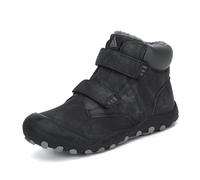Mishansha Zapatos Invierno Unisex Niña Botas de Nieve Impermeable Niños Calientes Senderismo Zapatillas Negro Tallas 25