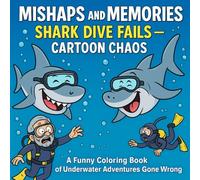 Mishaps and Memories: Shark Dive Fails - Cartoon Chaos: A Funny Coloring Book of Underwater Adventures Gone Wrong