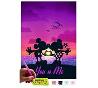 MISHBAY Pintura de diamantes para adultos Mickey Mouse - 30x40 cm - Pintura de diamantes - Mosaico de diamantes de imitación DIY con lienzo de - Creative Hobb