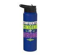 Misheard Lyric Humor Singing It Wrong Stainless Steel Insulated Water Bottle