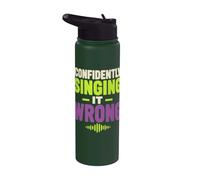 Misheard Lyric Humor Singing It Wrong Stainless Steel Insulated Water Bottle