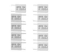 MISHITI 10 piezas 0.22R 5 W 5% resistencia de cemento 0.22Ohm resistencia no inductiva BPR56