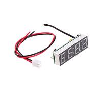 MISHITI Coche Digital LED Reloj electrónico Tiempo Temperatura Voltaje 3 en 1 Metro 12V 5-20V