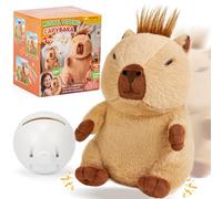 Mishopy Peluche Capibara Juguete Bebe 6-12 Meses, con Música & Grabación Peluche Interactivo Juguete Capybara Regalos para Niñas de 6 9 12 Meses, Cumpleaños Navidad Juguetes Bebé Niña Niño 1 Año