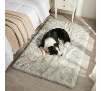 Mishukaze Rugs Living Room, Runner Rug for Bedroom, Washable Anti Slip Fluffy Rug Shaggy Soft Modern Floor Carpets Mat Beside Rugs for Kids Hallway Living Room (White with Gray Tip, 90 * 150)