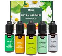 MISIJI set aceites esenciales para difusor Aromaterapia Pura Natural 5 x 10 ml