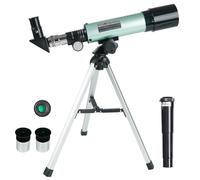 Misilmp Telescopio Astronómico, Telescopios Refractores Zoom 360/50 mm 90X HD Monocular Exteriores Telescopio Refractor Portátil con Trípode para Niños Astronomía/Adultos/Principiantes