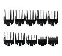 Misimain Juego de 10 protectores de corte de pelo compatibles con Wahl, Andis y más longitudes de corte de 1/16 a 1 pulgada, color negro