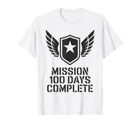 MISIÓN Aérea 100 DÍAS Escuela Completa Cazador de Fuerza Militar Camiseta