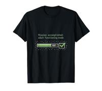 Misión Cumplida Modo Adulto Programador Humor Camiseta
