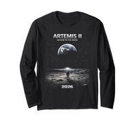 Misión de Astronauta Artemis a la Luna 2026 Cohete Artemis 2 Manga Larga