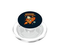 Misión Divertida Posible: Lindo Conejito Astronauta y tripulación Espacial PopSockets PopGrip para MagSafe