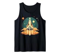 Misión espacial de la nave cohete naves espaciales y cohetes Camiseta sin Mangas