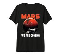 Misión Marte Planeta Rojo Nave Espacial Espacio Exploración Camiseta Premium