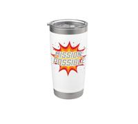 Misión Posible Maestro de Escuela Inspiracional Motivacional Vaso térmico de acero inoxidable de doble pared