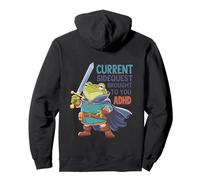 Misión Secundaria de Rana TDAH Salud Mental Animal Gracioso Sudadera con Capucha