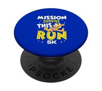 Misión sobrevive a Esta Carrera 5K - Carrera Divertida PopSockets PopGrip Adhesivo