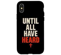 Misiones cristianas hasta Que Todos escuchen una tipografía audaz Carcasa para iPhone X/XS