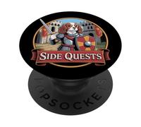 Misiones secundarias Gamer Cavalier King Charles Spaniel PopSockets PopGrip Adhesivo