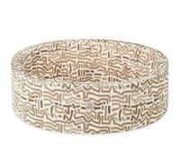 MISIOO Piscina de bolas para niños con patrón geométrico - sin bolas - Piscina de bolas de espuma suave - Juguete sensorial para niños pequeños - Beige