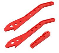 MISIQIMA 2 unidades de bastones deslizantes para sierra circular de mesa, empuje rojo con base, accesorios para sierra circular de mesa, fácil de usar, protege los dedos, para empujar la madera al