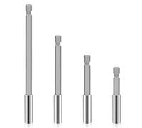 MISIQIMA 4 piezas extensión puerta boquilla atornilladora vástago hexagonal, extensión punta atornilladora 60-150 mm para destornilladores eléctricos y neumáticos, taladros