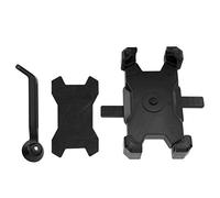 Miskall Bike Phone Stand, Rotatable Navigation Locking Motorcycle Cycling Bracket Rearview Mirror Quick Release One Key Locking 360 Degrees Rotation No Shake for Electric Motorcycl (Black)