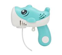 Miskall Máquina de Burbujas de Mano, Juguete automático de 5 Agujeros para Hacer Burbujas de Dibujos Animados para niños con luz Musical para Fiestas, Playas, Actividades al Aire para (Blue)