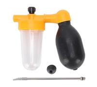 Miskall Plumero manual de polen, dispensador de polvo ajustable con poste telescópico para polinización de huertos y árboles frutales, pulverizador de plantas de mano para un