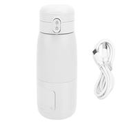 Miskall Portable Milk Warmer Baby Viaje inalámbrico Calentamiento rápido USB recargable para el automóvil al aire libre (Blanco)