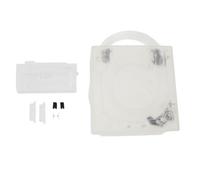Miskall Reemplazo de consola de juegos, carcasa de plástico ABS para consolas NGC GC DOL 001 DOL101 con dos paneles de salida traseros, cubierta protectora de fácil instalación (Blanca transparente)