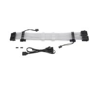 Miskall RGB Extension Cable, Soft LED Stripes 8 Pin Addressable Premium Quality Stable Durable Dual ARGB Header for PC Motherboard Computer Case Power Supply Colorful 300mm