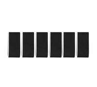 Miskall Ski Straps Durable Nylon Hook Loop Fastener Wraps Protect Skis 6Pcs Black Outdoor Sports