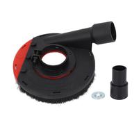 Miskall Surface Grinding Dust Shroud, 4 Inch Angle Grinder Grinding Dust Shroud Efficient Filtration Grinding Dust Cover for 100 115 Small Angle Grinder (B-100H Red Black)