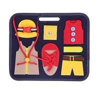 Miskall Tablero sensorial Montessori, Tablero de Actividades para niños pequeños, Material de Fieltro Seguro, cognición de Color, coordinación Mano-Ojo, Desarrollo de Habilidades motoras