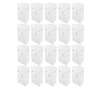 Miskall White Luminary Bags Candle Bags Stars Design Luminaries for Wedding Party Thanksgiving Garden Events 20 PCS