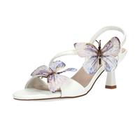 Misma Styl Laura Vita Sandalette Mujer Slingback Rosa Blanco MIMA 16