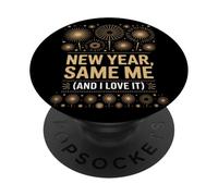 Mismo Yo Y Me Encanta Nochevieja PopSockets PopGrip Adhesivo