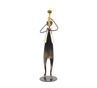 MISNOde Figura de Jugador de Trompeta Escultura de Músico de Metal Hecha a Mano Moderna Figura de Arte de Metal Coleccionable Hecha a Mano para Sala de Estar Estante de Mesa Escritorio Decoración de M