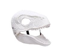 MISNODE Máscara de dinosaurio - mandíbula móvil mentón, máscara de dragón para cosplay, Halloween, Navidad
